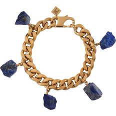Smycken Märta Larsson Armband collar lapis lazuli guld