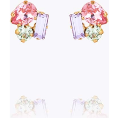 Caroline Svedbom Isa Earrings Gold Pastel Combo