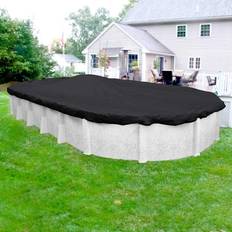 Robelle Mesh Winter Cover for Oval Above-Ground Pools Black