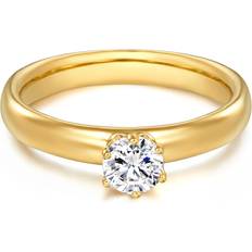 Trilani Tresor 1934 Womens Female Sterling Silver Ring - Gold