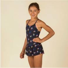 NABAIJI Decathlon Lila Ama Girls Swimming One-Piece Swimsuit/Skirt Navy 12-13 Years