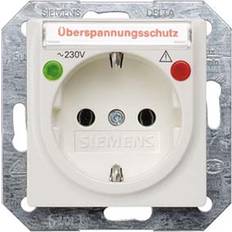 Siemens Electrical Outlets Siemens Steckdose SCHUKO 5UB1564 titanweiss