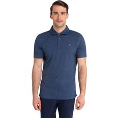 Calvin Klein Polo Shirts Calvin Klein Golf Men's Standard Newport Polo Dry Fit with UPF Sun Protection, Navy Marl