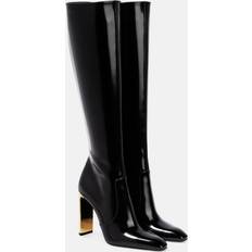 Saint Laurent Stiefel Auteuil aus Leder Schwarz