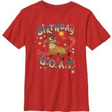 Disney Boy Wish Valentino Birthday G.O.A.T. T-Shirt Red