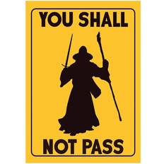 Yellow Wall Decorations Grindstore You Shall Not Pass Mini Poster