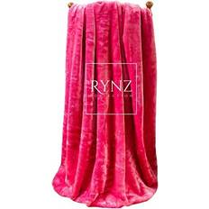 Faux Fur Xtra Large 2-3 Sofa/Bed Blankets Pink (200x)