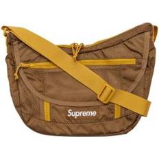 Unisex Messenger Bags Supreme logo-patch messenger bag unisex Polyamide One Size Brown