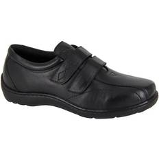 Mod Comfys Softie Leather Extra Wide Casual Shoes Black