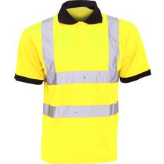 Yoko Yoko Hi-Vis Short Sleeve Polo Shirt Mens Workwear