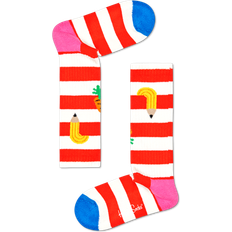 Stripes Socks Children's Clothing Happy Socks Bio-Baumwollsocken für Kinder: Fruit Striped Rot, White, Yellow, Green, Pink, Blue 12-24 Months