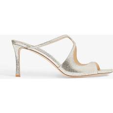 Beige - Schnürung Sandaletten Jimmy Choo Anise Silver