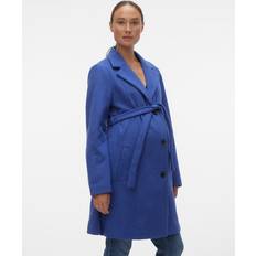 Tencel Mäntel Mamalicious Mama.licious mantel mllulu 2in1 wool coat a. damen Deep Ultramarine