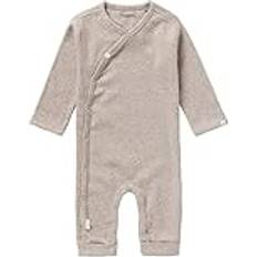 Noppies U Playsuit LS Rib Nevis Taupe Melange