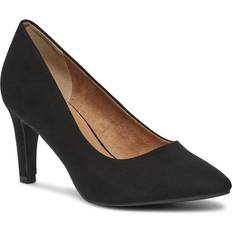 s.Oliver Svarta pumps mockaimitaion Klackskor
