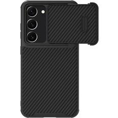 Samsung Galaxy S23+ Mobilcovers Nillkin Synthetic Fiber S Case Samsung Galaxy S23 camera cover case black