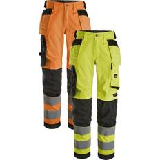 Snickers Dame Arbejdsbukser Snickers arbejdsbukser 6743 High-vis, orange/sort, 67435504042