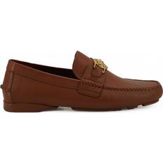 Versace 44 - Herre Sko Versace Natural Brown Calf Leather Loafers Shoes EU43/US10