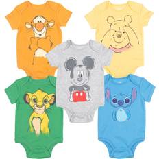 Disney 1-3M Jumpsuits Disney Disney Classics Newborn Baby Boys Pack Bodysuits Newborn to Infant