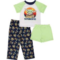 AME Sleepwear Toddler Boys The Child Force Piece Set Green/Blue/White 2T