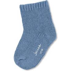 M Socken Sterntaler Söckchen Uni Wolle mittelblau