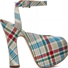 Vivienne Westwood Heels & Pumps Vivienne Westwood Vargas elevated sandal MADRAS-CHECK 4-37