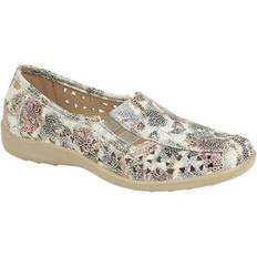 Dame - Multifargete Lave sko Boulevard Side Gusset Summer Casual Shoes Multi