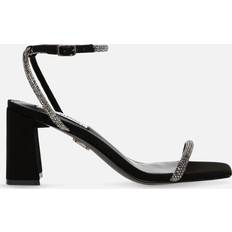 Steve Madden Women Heels & Pumps Steve Madden Women's Leva Embellished Faux Heeled Sandals Black