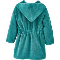 Boys - Cotton Dressing Gowns Vertbaudet Child's Hooded Bathrobe - Dark Green