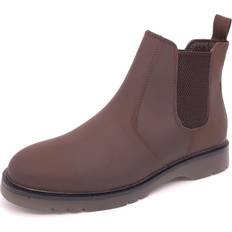 Frank James Naseby Mens Leather Chelsea Boots Brown Brown