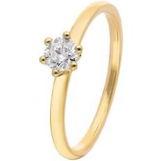 Trendor 15895 Damen Diamantring Gold 585/14K Brillant 0,25 ct
