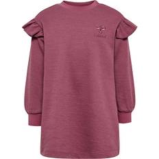 1-3M - Mädchen Kleider Hummel hmlWULBATO langarm Sweatkleid Mädchen 4085 rose brown Lila