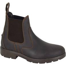 Woodland Waxy Leather Chelsea Boots Brown