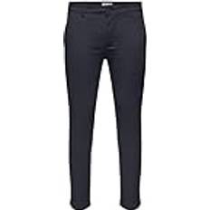 Only & Sons Slim Fit Medelhög Midja Chinos Blå