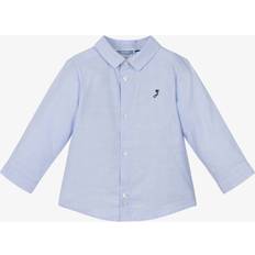 Jacadi Paris Boys Pale Blue Cotton Shirt Blue month