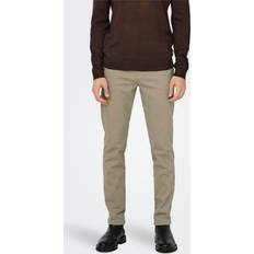 Brun - Chinos Bukser Only & Sons Klassiske Chinobukser