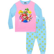 Super Mario SUPER MARIO Girls Gaming Pajama Nightwear for Kids Multicolor