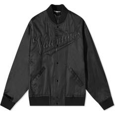 Valentino Men's Varsity Bomber Jacket Black Black 52XL