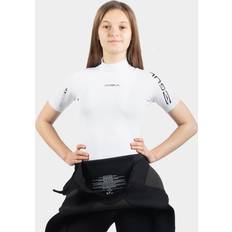Nylon Våddragtsdele Gul Junior UV Protect Kortærmet Rashguard White