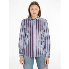 Tommy Hilfiger Mujer Camisas Tommy Hilfiger Striped Cotton Shirt With Long Sleeves