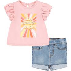 Levi's S Other Sets Levi's Toddler Girls' Sun T-Shirt and Shorts Set