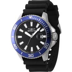 Invicta Armbanduhren Invicta Pro Diver Herrenuhr, Silikonarmband, schwarzes Zifferblatt, Quarz 46089