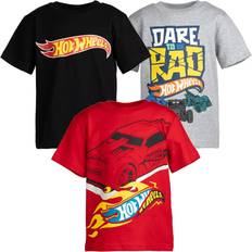 Tops Hot Wheels Hot Wheels Little Boys Pack Graphic T-Shirt Gray/Black/Red