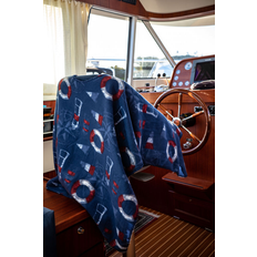 Fleece Poncho Kuling Blå