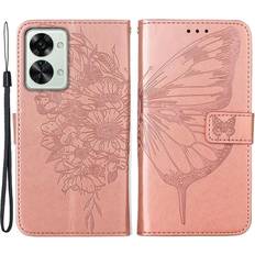 Skalo OnePlus Nord 2T 5G Mandala Flip Cover Rosa guld