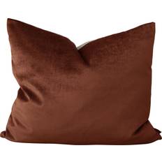 Mimou Boligtekstiler Mimou Focus Recycling Linen/velvet Brun, Rød