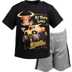 Monster Jam Monster Jam Trucks El Toro Loco Little Boys T-Shirt Mesh Shorts black