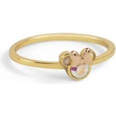 Disney Rings Disney Gold Crystal Minnie Mouse Adjustable Ring Adjustable