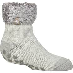 SockShop Kids Pair Heat Holders Plain Lounge Queenstown Silver Grey 12.5-3.5