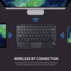 Tomtop Jms Wireless BT 3.0 Keyboard Keys Ultraslim Mini BT Touch Pad Support
